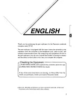 Preview for 3 page of Panasonic CF-VEB612A Operating Instructions Manual