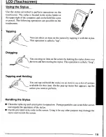 Preview for 19 page of Panasonic CFP1S3CZZ5M - HANDHELD COMPUTER User Manual