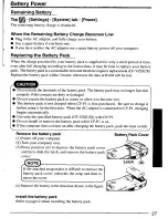 Preview for 27 page of Panasonic CFP1S3CZZ5M - HANDHELD COMPUTER User Manual