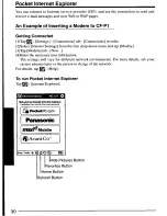 Preview for 30 page of Panasonic CFP1S3CZZ5M - HANDHELD COMPUTER User Manual