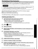 Preview for 31 page of Panasonic CFP1S3CZZ5M - HANDHELD COMPUTER User Manual