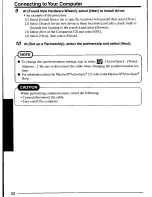 Preview for 32 page of Panasonic CFP1S3CZZ5M - HANDHELD COMPUTER User Manual