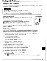 Preview for 37 page of Panasonic CFP1S3CZZ5M - HANDHELD COMPUTER User Manual