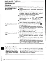 Preview for 38 page of Panasonic CFP1S3CZZ5M - HANDHELD COMPUTER User Manual