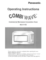 Panasonic Combi Wave NE-C1153 Operating Instructions Manual preview