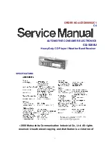 Panasonic CQ-5200U Service Manual preview