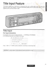 Preview for 21 page of Panasonic CQ-DC1 EUC Operating Instructions Manual