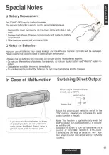 Preview for 43 page of Panasonic CQ-DC1 EUC Operating Instructions Manual