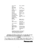 Preview for 2 page of Panasonic CQ-DFX203N Service Manual