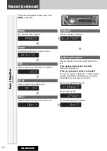 Preview for 16 page of Panasonic CQ-DX200W5 Operating Instructions Manual