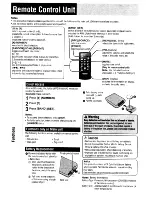 Preview for 18 page of Panasonic CQ-RX100L Operating Instructions Manual