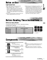 Preview for 5 page of Panasonic CQ-VD5005W Operating Instructions Manual