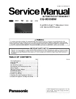 Panasonic CQ-VD5505W Service Manual preview