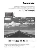 Panasonic CQ-VD6505W Operating Instructions Manual preview