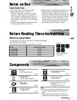 Preview for 5 page of Panasonic CQ-VD7005W Operating Instructions Manual