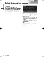 Preview for 4 page of Panasonic CQ-VW220W Operating Instructions Manual