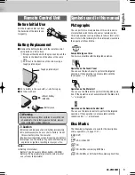 Preview for 9 page of Panasonic CQ-VW220W Operating Instructions Manual