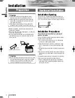 Preview for 4 page of Panasonic CQ-VX220W Installation Instructions Manual