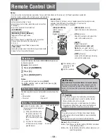 Preview for 19 page of Panasonic CQRX400U - AUTO RADIO/CD/MP3 DECK Operating Instructions Manual