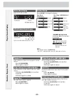 Preview for 22 page of Panasonic CQRX400U - AUTO RADIO/CD/MP3 DECK Operating Instructions Manual