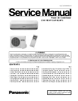 Panasonic CS-E15CKP Service Manual preview