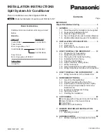 Preview for 89 page of Panasonic CS-KS12NB41 Technical & Service Manual