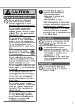 Preview for 7 page of Panasonic CS-LZ25TKE Operating Instructions Manual