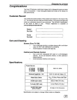 Preview for 3 page of Panasonic CT-2769SW Operating Manual