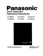 Panasonic CT-27SX10 Operating Instructions Manual preview