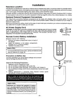 Preview for 6 page of Panasonic CT-31SF24 Operating Instructions Manual