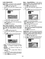 Preview for 22 page of Panasonic CT31XF44V - 31" COLOR TV User Manual