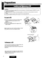 Preview for 8 page of Panasonic CX-DP880U - CD Changer Operating Instructions Manual