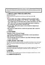 Preview for 3 page of Panasonic CX-DP880U - CD Changer Service Manual