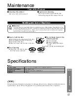 Preview for 57 page of Panasonic CY-TM100N Operating Instructions Manual