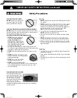 Preview for 5 page of Panasonic Cyclonic Inverter NN-SD78LS Owner'S Manual