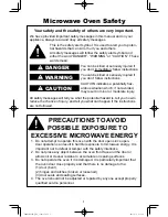 Preview for 3 page of Panasonic Cyclonic Inverter NN-ST765S Operating Instructions Manual