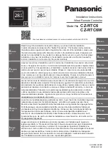 Preview for 1 page of Panasonic CZ-RTC6W Installation Instructions Manual