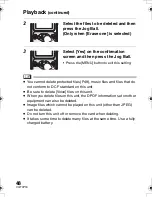 Preview for 48 page of Panasonic D-Snap SV-AS3 Operating Instructions Manual