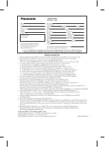 Preview for 28 page of Panasonic DH-3PL1 Operating Instructions Manual