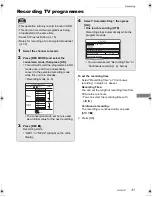 Preview for 31 page of Panasonic Diga DMR-BCT820 Operating Instructions Manual