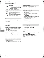 Preview for 40 page of Panasonic Diga DMR-BCT820 Operating Instructions Manual