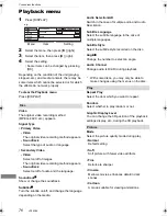 Preview for 76 page of Panasonic Diga DMR-BWT720 Operating Instructions Manual