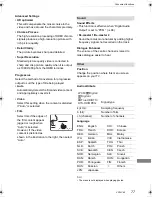 Preview for 77 page of Panasonic Diga DMR-BWT720 Operating Instructions Manual