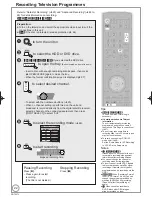 Preview for 22 page of Panasonic Diga DMR-EH59EM Operating Instructions Manual