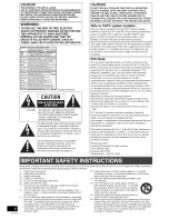 Preview for 2 page of Panasonic Diga DMR-EH75V Operating Instructions Manual