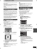 Preview for 55 page of Panasonic Diga DMR-EX72S Operating Instructions Manual