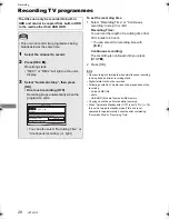 Preview for 26 page of Panasonic Diga DMR-HWT130 Operating Instructions Manual