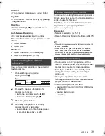 Preview for 31 page of Panasonic Diga DMR-HWT130 Operating Instructions Manual