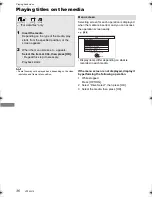 Preview for 36 page of Panasonic Diga DMR-HWT130 Operating Instructions Manual