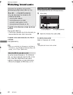 Preview for 22 page of Panasonic Diga DMR-HWT230 Operating Instructions Manual